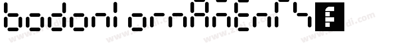 Bodoni Ornaments字体字体转换